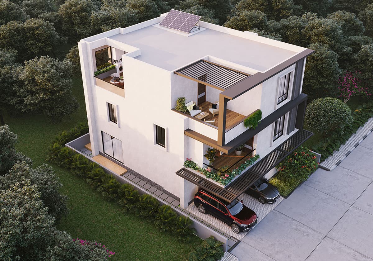 Villa Elevation West