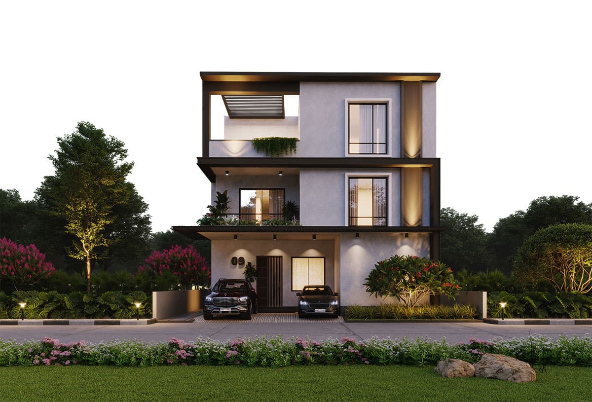 Villa Elevation West